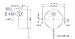 TYD-50 Synchronous Synchro Motor 110V AC 24RPM CW/CCW 4W Torque 1.2Kg.cm Gear Motor
