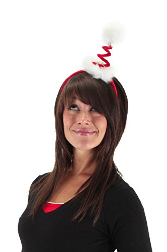 elope Cocktail Springy Santa Headband, Red, One Size