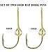 Eagle Claw Hat Fish Hook (Set of Two Gold Hat Hook pins) Plus a Free Deer Decal with Your Order!