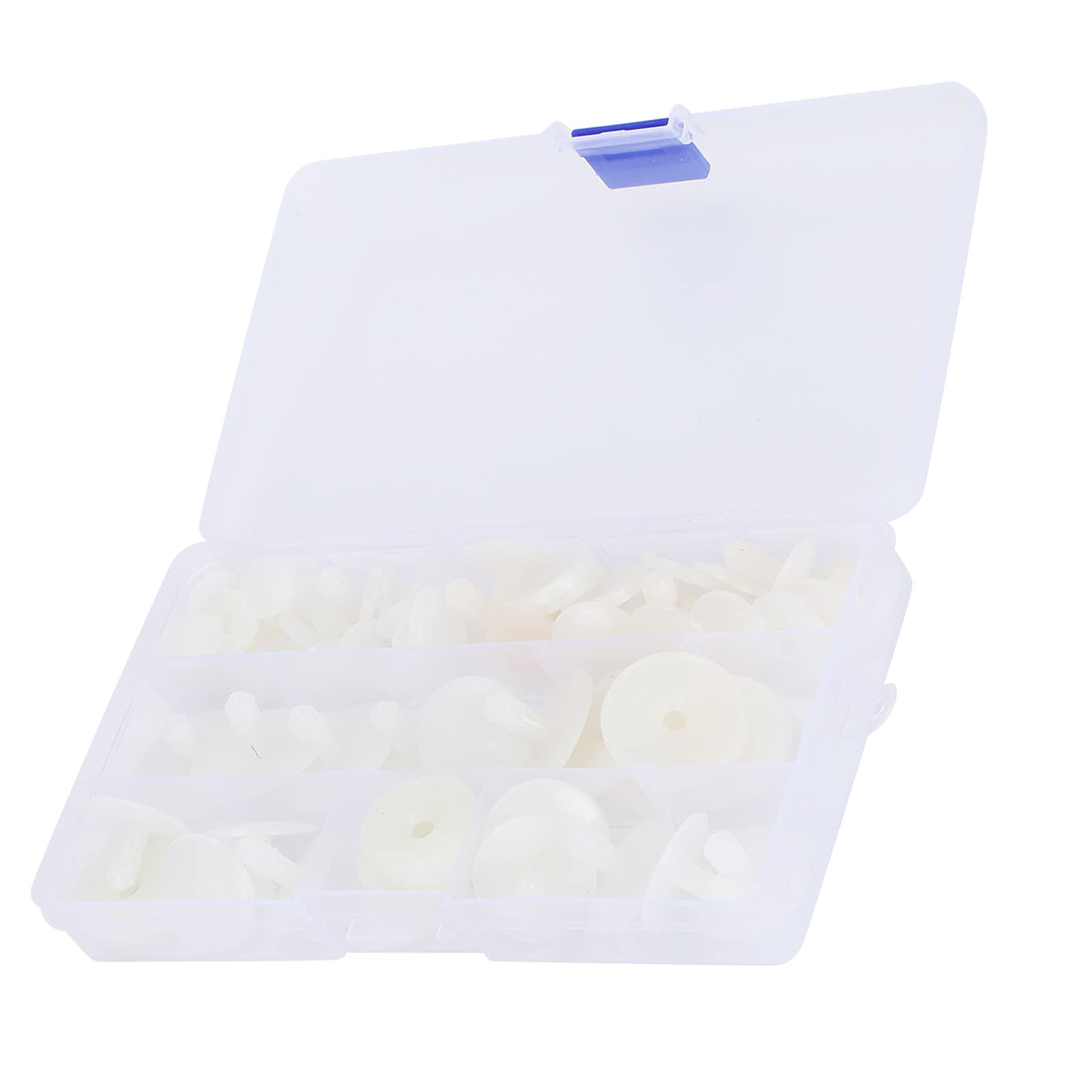 Yosoo Health Gear Plastic Animal Joints, 35 Set Doll Skeleton Joints, White Mixed Sizes DIY Safety Joints Plush Limb Joints Craft Toy Teddy Bear Making Limbs and Head Joints