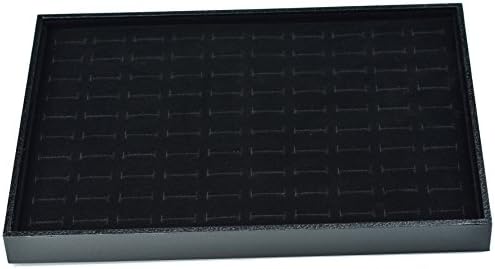 Prestep Velvet 100 Rings Tray Organizer Display Showcase