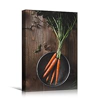 Canvas Wall Art Vegetables Farmhouse/Country Food Fun Kitchen Multicolor Photography Spices - 12x18 inches