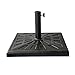 C-Hopetree 42 lb Heavy Duty Square Base Stand for Outdoor Patio Market Table Umbrella, Bronze