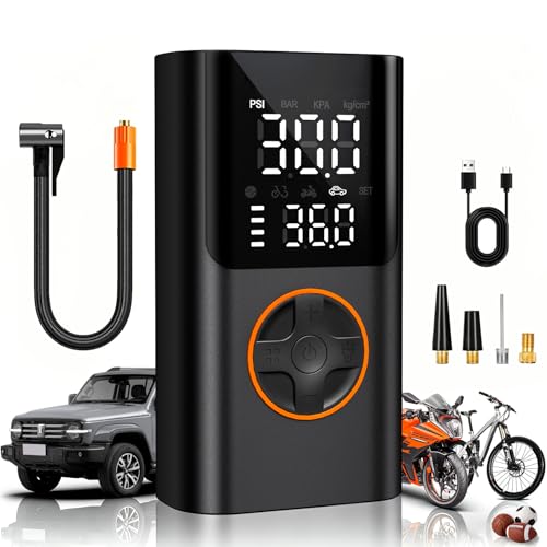 Tire Inflator Portable Air Compressor, 150PSI Fast Inflation