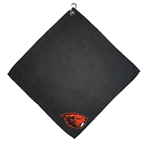 Team Golf NCAA Oregon State Beavers Microfiber Golf Towel, 15x15 (Multicolor)