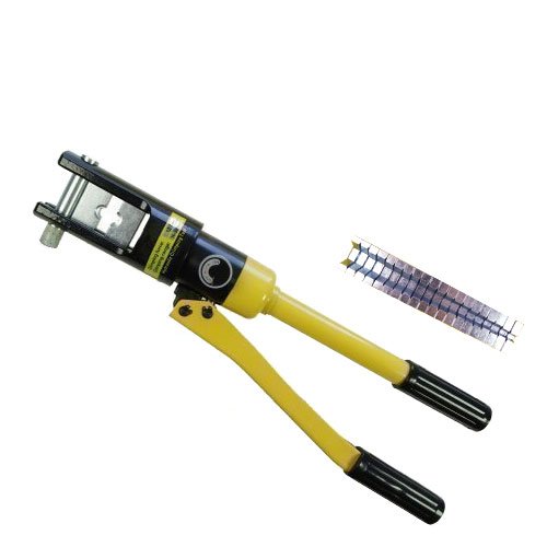 KATSU Tools Hydraulic Crimping Tool 16-300mm² with 11 Steel Dies, Manual High Pressure Hydraulic Electric Cable Tool Kit for Copper and Aluminum Terminal Lugs Battery Wire Crimping 416374