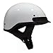 MMG Half Helmet Classic Open Face Design DOT Goggles Included - White, Medium
