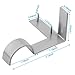 MEELLION Curtain Rod Bracket Holders Curtain Rods 2 PCS Single Window Frame Curtain Rod Brackets Holders (Silver)