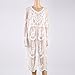 Maternity Photography Prop Sexy Maternity Dress Fancy Maternity Lace Dress (White, Medium)