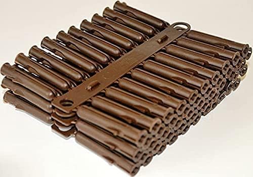 Greened House Brown Wall Plugs 96 Pack 7x42mm Universal Screw Fixing