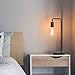 Table Lamp, Vintage Desk Lamp Industrial Nightstand Lamp, Bedside Edison Lamp with Black Marble Base for Living Room, Bedroom, Office, Coffee House