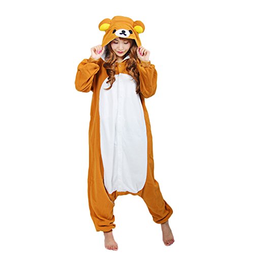 Ikerenwedding Bear Unisex Pajamas Adult Onesie Halloween Cosplay Costume