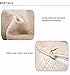 Decorbox Cotton Linen Decorative Throw Pillow Case Cushion Cover (Feathers) 18 