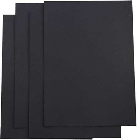 Sheets A3 Scrapbook Black Paper Blank 