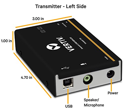 Vertiv Avocent LV 4010P High-Performance HD KVM Extender Kit with Receiver & Transmitter, VGA, Single Monitor, Extend up to 50 m. / 164 ft. (4010P)
