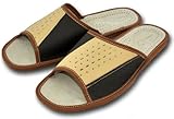 Genuine Men's Leather Slide-in Slippers | 416