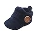 Orangeskycn Baby Crib Shoes,Lovely Toddler Baby Shoes Round Toe Flats Soft Slippers Shoes (3-6Month, Blue)