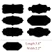 Homder Jars Labels- 120 Chalkboard Stickers- Canisters Labels+ 1 Erasable White Chalk Markers