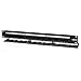 Tripp Lite 24-Port 1U Rackmount Cat5e 110 Patch Panel 568B, RJ45 Ethernet(N052-024) , black