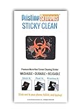 Pristine Sticky Clean - Microfiber Screen Cleaner Sticker for iPhones, smartphones, tablets and cameras! (Bio Hazard Design) ON SALE NOW!!