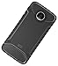 Moto Z Force / Moto Z Force Droid Case, TUDIA Carbon Fiber Design Lightweight [TAMM] TPU Bumper Shock Absorption Case for Motorola Moto Z Force (Black)