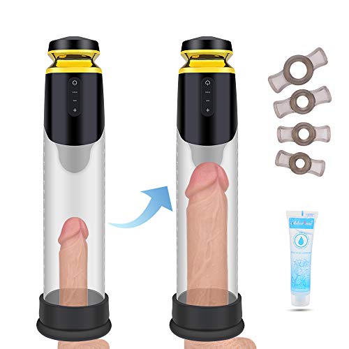 Adorime Rechargeable Penis Pump with 5 Suction Modes – Automatic Sucking Penis Enhancement Device – Male Vacuum Pump for Stronger Bigger Erections