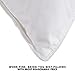 puredown Natural White Goose Feather Down Pillow Egyptian Cotton Cover 500 Fill Power King Size Set of 2