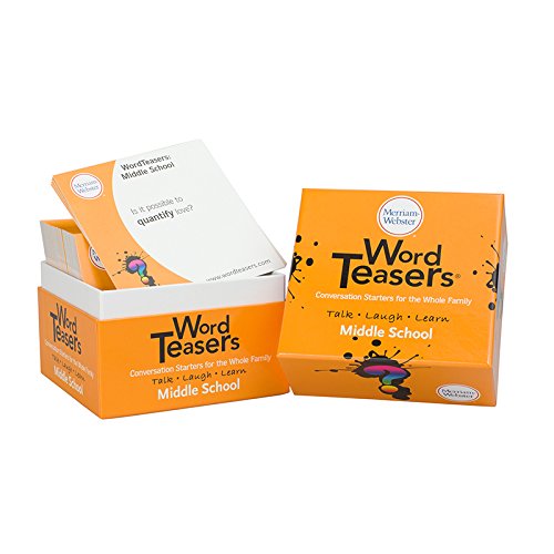 ? WORD TEASERS Middle School - Vocabulary Game for Kids 10-13 - Fun Family Conversation Starters - Reading Games for Middle School - 150 Vocabulary Flash Cards/Conversation Cards