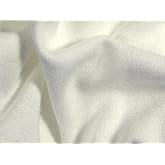 Organic Cotton 10 Ounce Baby Rib Knit Fabric - White - by The Yard