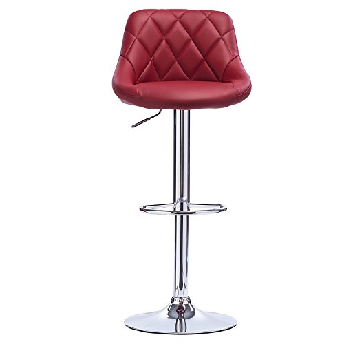 WOLTU BH23bd-2 Barhocker Tresenhocker, Gute gepolstert, Kunstleder, Höhenverstellbar, Drehbar, 11 Farben, 2 x Hocker… – Bild 6