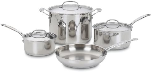 Cuisinart 77-7 Chef's Classic Stainless 7-Piece Cookware Set