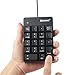 Sunreed USB Numeric Keypad, Portable Mini Number Pad Keyboard for Laptop Desktop Computer PC - Black