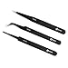 iFixit Pro ESD Tweezer Set with precision extra fine, blunt, and grooved tips by iFixit