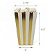 Chloe Elizabeth Mini Popcorn & Candy Favor Boxes for Birthday, Bridal and Baby Shower, All Parties & Events in Polka Dot, Chevron, and Striped Assorted Designs, 36 Count (Pink, Gold)