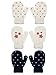 SATINIOR 3 Pairs Toddler Magic Stretch Mittens Little Girls Soft Knit Mitten Baby Boys Winter Knitted Gloves