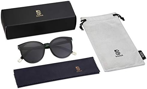 SOJOS Fashion Round Sunglasses for Women Men Oversized Vintage Shades SJ2057 6 SOJOS Fashion Round Sunglasses for Women Men Oversized Vintage Shades SJ2057