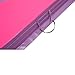 Soozier PU Leather Gymnastics Tumbling/Martial Arts Folding Mat, Pink/Purple Triangles, 4 x 10' x 2