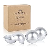 Fiery Youth DIY Metal Bath Bomb Ball Mold with 1 Perfect Size 3 Set 6 Pieces ✮ Relaxation and Save Your Money ✮ Mix Your Own Recipes ✮ Easy to Make Perfect Bath Bomb for Gift(With Instructions)