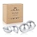 Fiery Youth DIY Metal Bath Bomb Mold with One Size 3 Set Relaxation and Save Your Money Mix Your Own Recipes Easy to Make Perfect Bath Bomb for Gift(With Instructions)