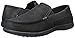 crocs Men's Santa Cruz 2 Luxe Leather M Slip-On Loafer, Black/Black, 11 M US