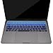 MOSISO Silicone Pattern Keyboard Cover Protective Skin Compatible with MacBook Pro 13 inch 2017 2016 Release A1708 Without Touch Bar & Compatible with MacBook 12 inch A1534, Mix Ombre Blue