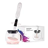 Makeup Brush Cleaner, Cleans Makeup Brushes in Seconds - Makeup Brush Cleaner and Dryer Machine with 360 Rotation for Deep Thorough Cleaning by BOOCOSA
