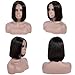 Bestsojoy Hair 10A Short Bob Wigs Brazilian Remy Hair Straight 13x4 Lace Front Human Hair Bob Wigs for Women 150% Density Pre Plucked with Baby Hair Natural Color (8