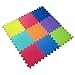 Babrit 9 Pieces Multi-color Exercise Mat Play Puzzle Mat Interlocking Exercise Floor Mat for Kid Indoor Fun