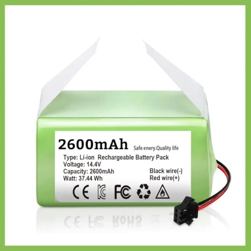 GIBAN Replacement Battery Pack, 14.4V 2600mAh Li-ion Battery Compatible with eufy RoboVac 11S, 11S MAX, 15T, 30, 30C MAX, 15C, 15C MAX, 12, 35C