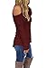 Dokotoo Womens Cold Open Shoulder Loose Knitted Sweater Top Blouse Small Wine