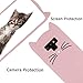 Cat Galaxy Note 9 Case, Miniko(TM) Cute Kawaii Funny 3D Pink Meow Party Bread Cat Kitty Whiskers Protective Soft Rubber Case Skin for Samsung Galaxy Note 9 2018 Teen Girls Women Girly Kid