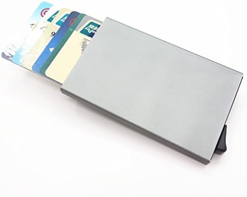 Credit Card Holder RFID Blocking Aluminum Business Card Holder Pop-up Card Case