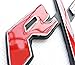 Partsto R/T RT Metal Hood Grill Emblem Badge w/Mount for Dodge Challenger Charger