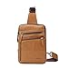 BISON DENIM Mens Genuine Leather Cross body Messenger Bag Unbalance Sling Bag Shoulder Bag Chest Bags